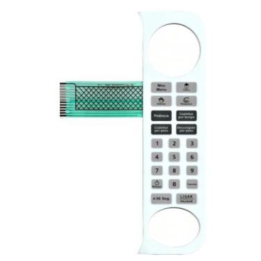 Imagem de Membrana teclado Para Microondas Philco Pms 22 Branca - TND