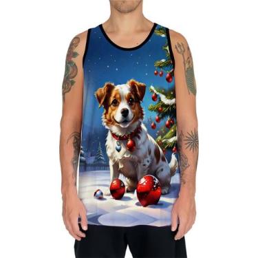 Imagem de Camiseta Regata Tshirt Natal Festas Cachorro Noel Neve 2 - Enjoy Shop,