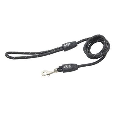 Imagem de Kruuse Coleira refletiva para cães Buster, 1,27 cm x 1,82 m, preta