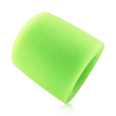 Imagem de LEFXMOPHY Filtro pop MV7, substituição de para-brisa de microfone para capa de espuma de microfone Shure MV7 MV7X, protetor de vento de cor verde