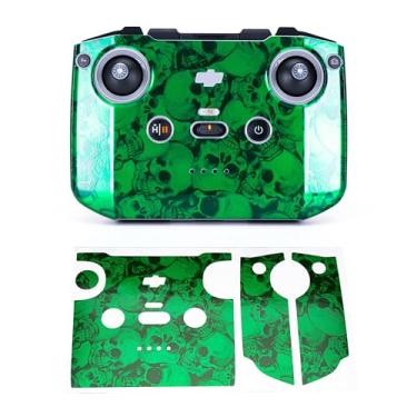 Imagem de WRAPGRADE Adesivos compatíveis com DJI RC-N2/N3 (Caveira Esmeralda)