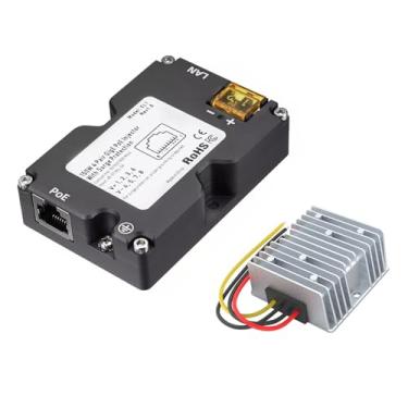 Imagem de PoE Injector Dish V2 Connect 48-57V DC Entrada para Rede Estável, Proteção contra Surtos e ESD Kit de Conversão DC 12V para 48V 3A