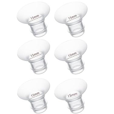 Imagem de Hranio Inserção de Flange de 15 Mm 6 Peças, Compatível com Inserções de Flange de 15 Mm Spectra/Inserções de Flange para Inserções de Flange Spectra/Momcozy/Inserção de Flange para Bomba Tira-Leite Ve