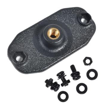 Imagem de HYS Mounting Brackets Holder with 1/4"-20 Threaded Hole for Mounting Device, Mount to CB/Ham Radio & Scanners Mounting Brackets, Grid Brackets, GPS Fish Finder Vehicle Mounting Plate