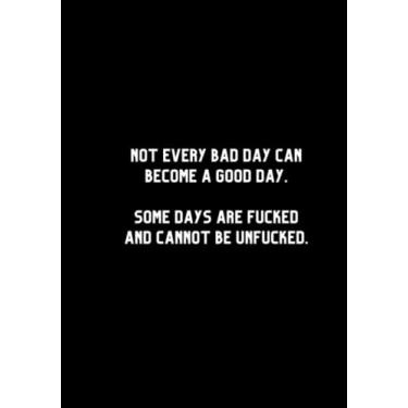 Imagem de PractifulDesigns Mental Health Notizbuch, 17 x 25 cm, Seiten mit Punkten, Notebook Bullet Journal Tagebuch, 120 Seiten, Taschenbuch, „Some days are fucked“ Notebook für Büro Schule Zuhause Business