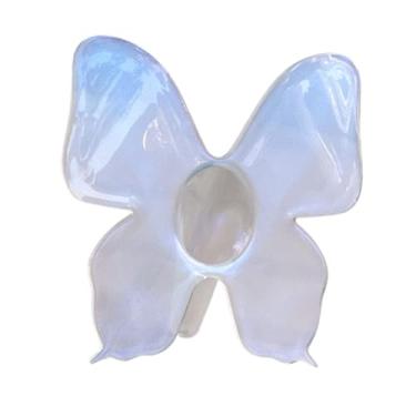 Imagem de Ｂｅｓｇａ Vaso de Borboleta Acrílico Arranjo de Flores Novidade Presente para a Mãe Vaso Decorativo Planta Flores Recipiente para Mesa Fazenda, Azul, Tamanho real