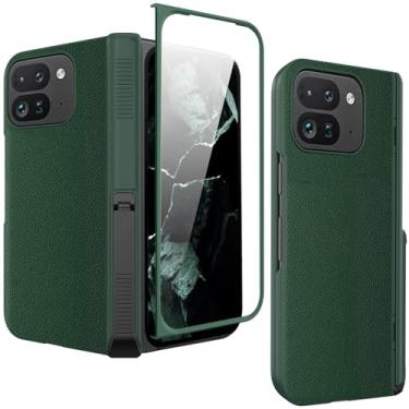 Imagem de NINKI Capa Dobrável Compatível com Google Pixel 9 Pro Fold com Suporte Invisível, Proteção de Dobradiça e Protetor de Tela para Google Pixel 9 Pro Fold Verde Esmeralda