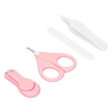 Imagem de Kit Cuidados Higiene Bebê Cortador Tesoura Lixa Unha Pinça Nariz Ouvid