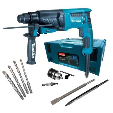Imagem de Martelete Combinado Makita Sds Hr2630J + Maleta e Acess 830W, Azul, 22