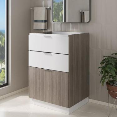 Imagem de Gabinete para Banheiro com Base Blu 60cm sem Lavatório - Bumi