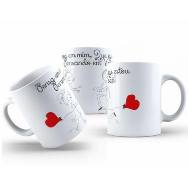 Imagem de Caneca de Cerâmica 325ml  Presente para Namorados - Mecolour