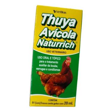 Imagem de Thuya Avícola Naturrich 20 Ml Bouba, Verrugas E Condilomas - Vetbras, 