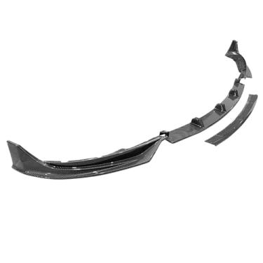 Imagem de Compatível com Tesla Model 3 Performance Style 2017-2023 Carro Frente Bumper Lip Spoiler Splitter Fast Compatível com Aero Body Kits Estilo Fibra de Carbono 4PCS(Carbon Fiber Style)