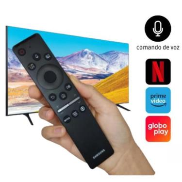 Imagem de Controle com comando de voz Remoto Samsung Smart Tv Uhd 4k Original có
