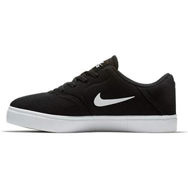 Imagem de Tênis de skate Nike para meninos SB Check Canvas (PS), Black/White, 2 Little Kid