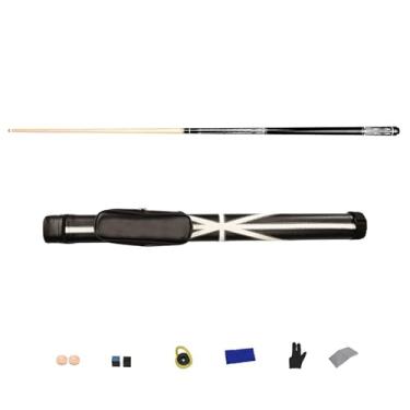 Imagem de Taco de Bilhar Premium, Feito com Madeira Durável, Construção Impecável e Design Exclusivo para Partidas Profissionais (C Tacos de bilhar e acessórios+ barril de tacos B, 12.5mm)