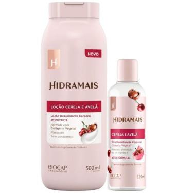 Imagem de Kit Hidramais 1 Creme Corporal Cereja E Avelã 500ml 1 Óleo de Banho Ce