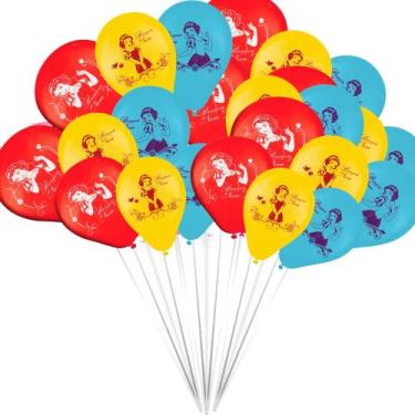 Imagem de 50 Balões Bexigas decoração Branca de Neve festas Aniversári - Regina 