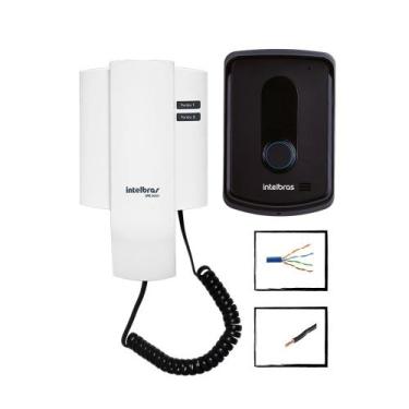 Imagem de Kit Interfone Porteiro IPR 8010 Intelbras Facil Instalar 50M