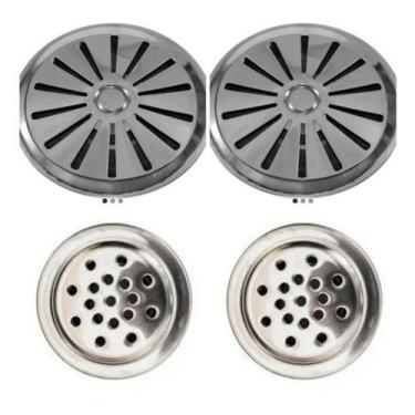 Imagem de Kit Dreno Fundo Inox +dispositivo Nível Inox Pratic - RR PISCINAS