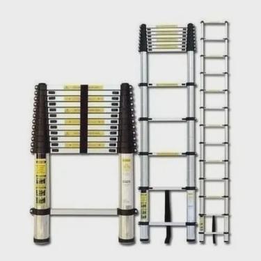 Imagem de Escada Telescópica de Alumínio 5 metros 13 Reta