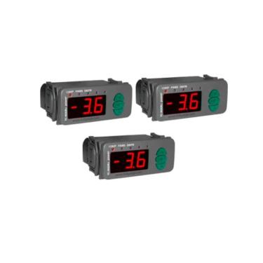 Imagem de Kit 3un Controlador de Temperatura Termostato Full Gauge TC900E - Bivolt