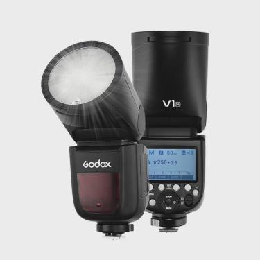 Imagem de Flash Godox V1-N Cabeça Redonda ttl Master SpeedLight para Nikon