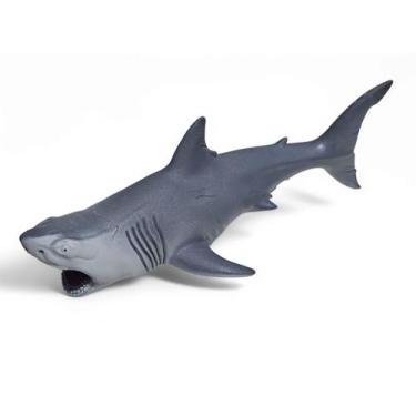 Imagem de Boneco Vinil Animal Brinquedo Super Realista Tubarão Branco - Cometa