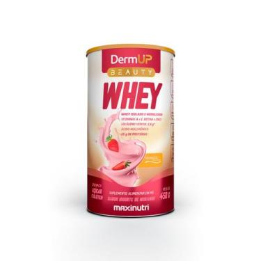 Imagem de Dermup beauty whey iogurte morango 450g - Maxinutri