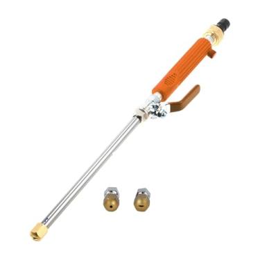 Imagem de ＡＷＨＡＯ Arruela de pressão Wands Alumínio de alumínio Não deslize o uso doméstico para o uso doméstico para 1/2 "3/4" Mangueira de jardim Spray Tip Acessório, Alça de Laranja