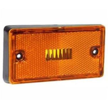 Imagem de Lanterna Licença Amarelo Caminhões VW Poliestireno Medidas C110 X A65 