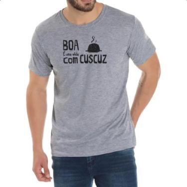 Imagem de Camiseta Cinza Vida boa e com cuscuz - Alearts, EG
