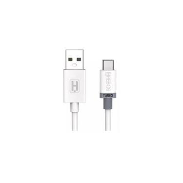 Imagem de Cabo Carregador Turbo Para Motorola G10 G20 G30 G60  Branco - Hrebos
