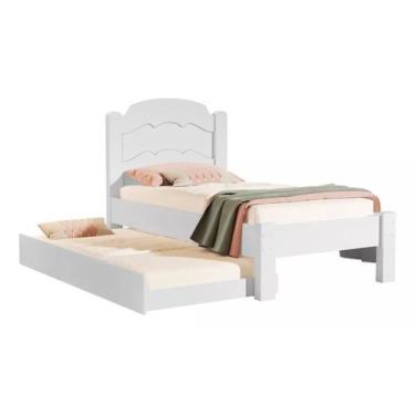 Imagem de Cama Lais Solteiro 100% MDF + Cama Auxiliar Padrão 188x90 Resistente E