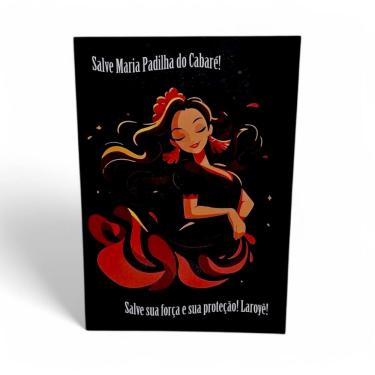 Imagem de Placa Decorativa Maria Padilha do Cabaré Mdf com Fita 27 cm