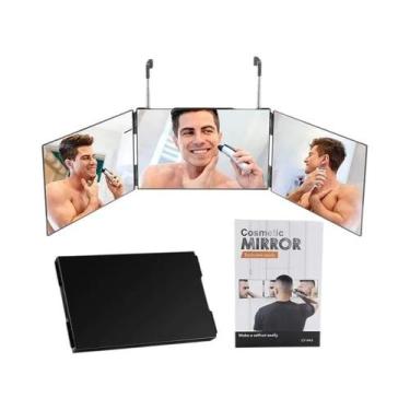 Imagem de Espelho LED Recarregável De 3 Vias Para Corte De Cabelo, Coloração, Tr