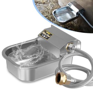 Imagem de Dispensador de água automático PETIMI 3L para cães em aço inoxidável