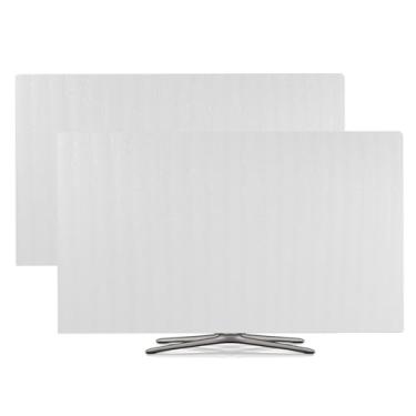 Imagem de Pacote com 2 capas de TV de tela plana para mudança de até 187 x 106 cm, proteção de capa de TV durante a mudança de casa, armazenamento ou renovação de casa suprimentos de amortecimento de embalagem