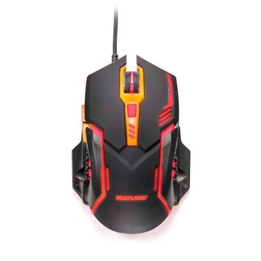 Imagem de Mouse Gamer Multilaser 2400dpi Efeito Luz de Led 6 Botoes