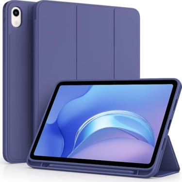 Imagem de Capa Case PREMIUM Anti Impacto com função sleep e suporte para iPad 10 10.9" e iPad 11 A16 2025 Com Compartimento Para Pencil Caneta Tampa Magnética (Lavanda)