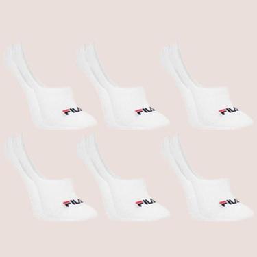 Imagem de Kit 6 Meias Invisível Unissex Faixa Tensora - Dass, Branco, 39 a 43