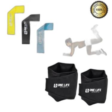 Imagem de Peso Para Perna Tornozeleira Profissional Par 5Kg + Kit Mini - Infinit
