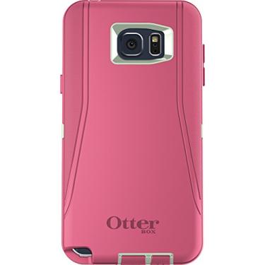 Imagem de OTTERBOX Capa de celular Defender para Samsung Galaxy Note5 - Embalagem de varejo - Melon POP (Sage Green) Hibiscus Pink)