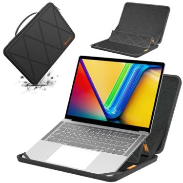 Imagem de Smatree Capa protetora rígida de EVA com suporte compatível com ASUS Vivobook 14 X1407 de 14 polegadas, para Vivobook 14/S14 Copilot+PC, para ASUS Zenbook 14 UX3402 (MS50)