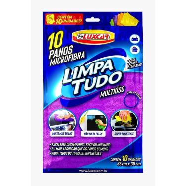 Imagem de Panos Microfibra Luxcar - Uso Geral, Limpeza sem Riscos