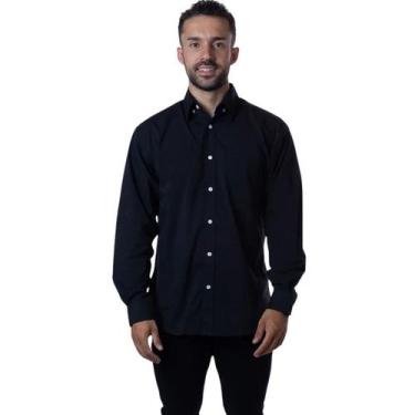 Imagem de Camisa Cannes Manga Longa Preto - Fardas Uniformes,  PP