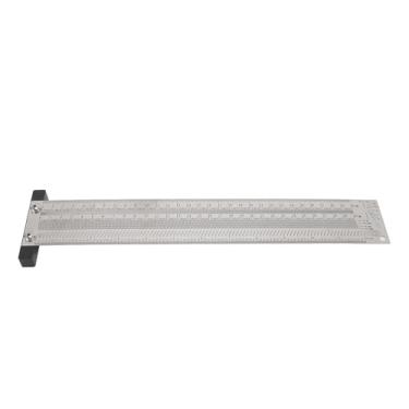 Imagem de Régua Quadrada Em T de Aço Inoxidável de 12 Polegadas 1/32 pol. 0,25 Mm Escriba para Marcenaria de Alta Precisão Com Recarga Automática de Lápis Fácil de Usar para Furadeira