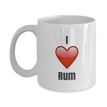 Imagem de Caneca de café de cerâmica exclusiva I Love Rum