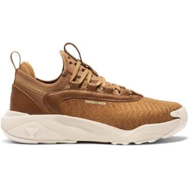 Imagem de Tênis de Treino Under Armour Project Rock 7 Luxe, Marrom, 40