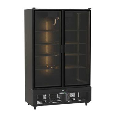 Imagem de Visa Cooler Expositor De Bebidas 2 Portas Prime Preto Prev2p 220v - Venâncio